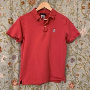 Psycho Bunny Mens Classic Polo in Brilliant Red Medium